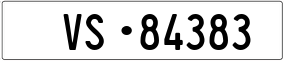 Trailer License Plate